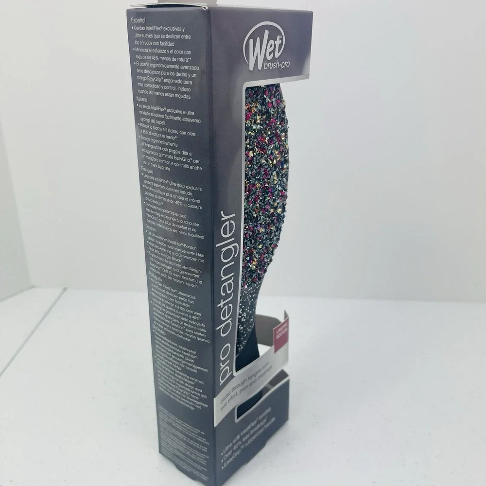 Wet Brush Pro Detangler Hairbrush Crushed Jewels Black Pack of 1